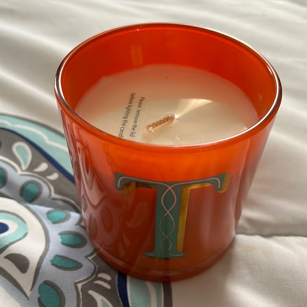 T candle and journal from target never used